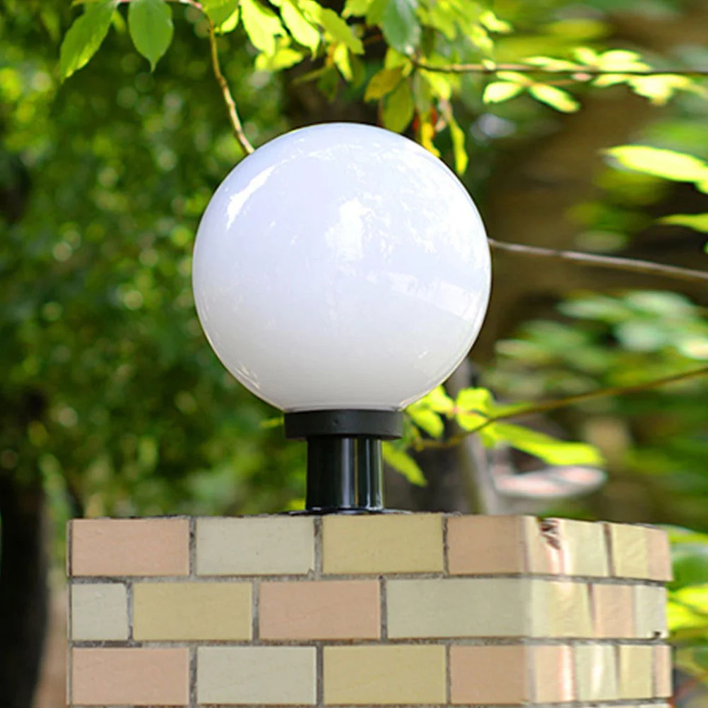 

Post Lights Lampshade Lamp Posts Lampshade Outdoor Light Cover Acrylic Sphere Lampshade Shade Lamp Post Decoration