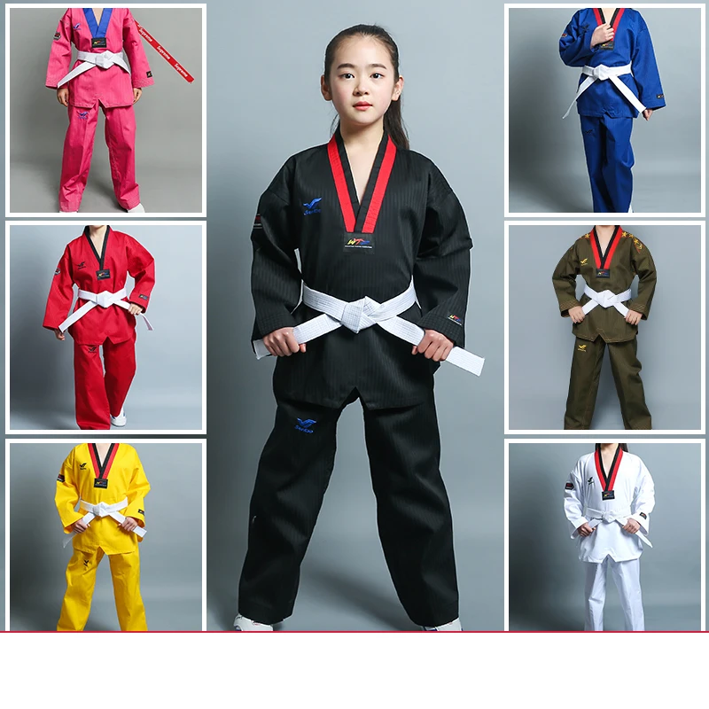 QuickdryingKoreaTaekwondoUniformVNeckDobokWhiteUniformsTaeKwonDoMMAMartialarts.jpg