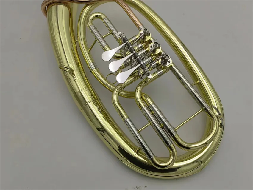 Professional Tenor Horn B-Flat Three Flat Keys Euphonium Beautiful Gold high-quality tone jazz instrument trumpet