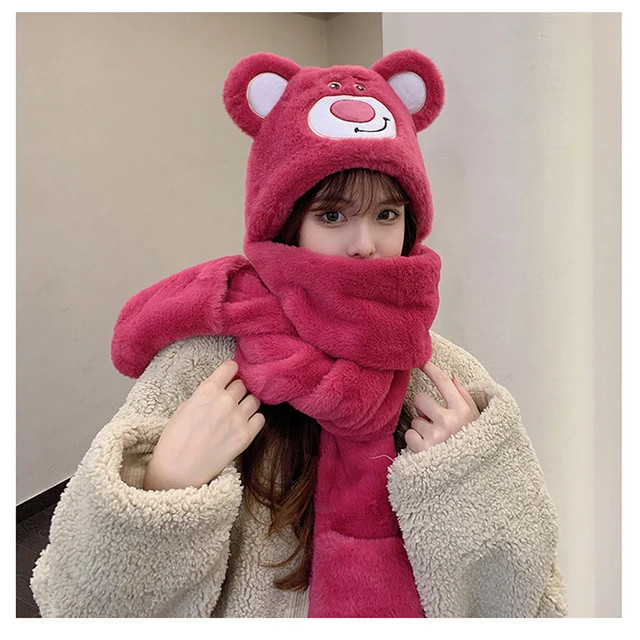 マイメロディ イヤーマフ 赤 女性のアニメのぬいぐるみイヤーマフ