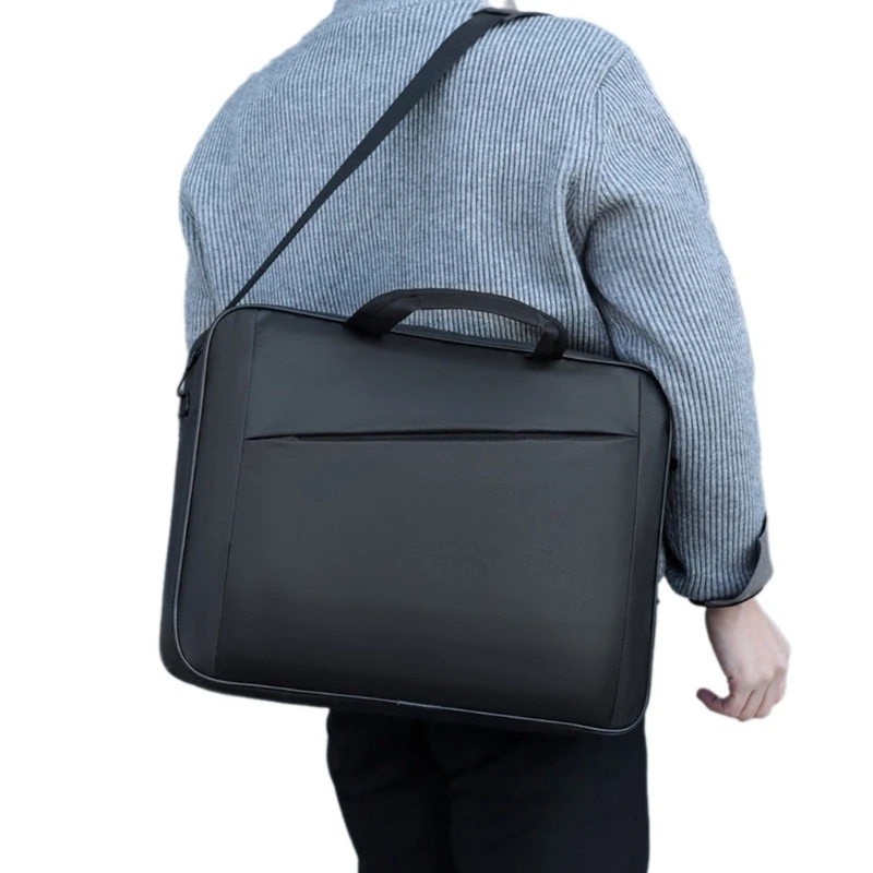 Versatile 15.6 Inch Laptop Shoulder Bag with Large Capacity for Work and Travel