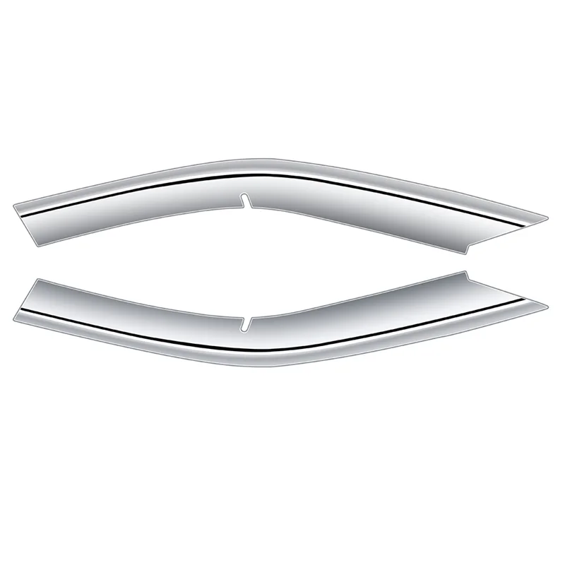 

2 шт., серебристый передний бампер, верхний гриль, молдинговая крышка, отделка, автомобильный Стайлинг для Toyota Prius 60 серии