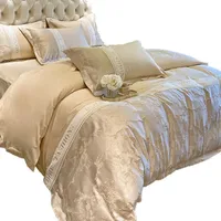 Ensemble de quatre pièces en coton léger et luxueux 60, housse de couette haut de gamme, drap de lit, matelas, literie 5