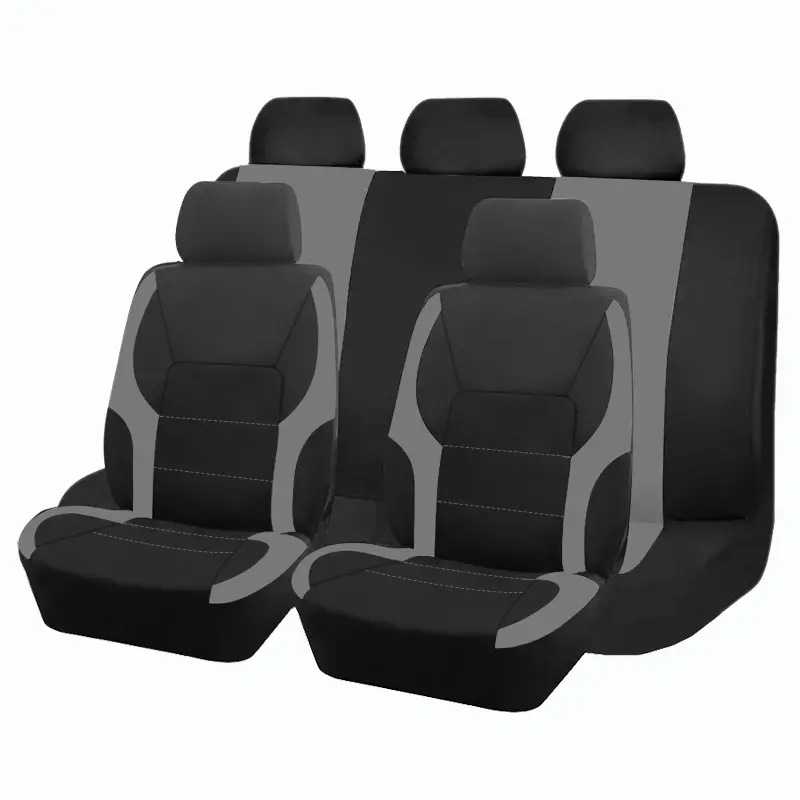 AUTO PLUS Sports Universal Polyester Car Seat Cover Set Fit Most Car Plain Fabric Bicolor Stylish Car Accessories Seat Protector - Image 24