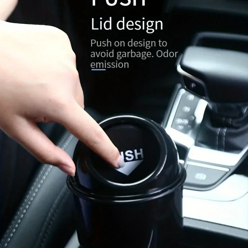 Car Trash Can Multi-Functional Car Trash Can 2-in-1 Shelf Bucket Keep Car Clean & Organized