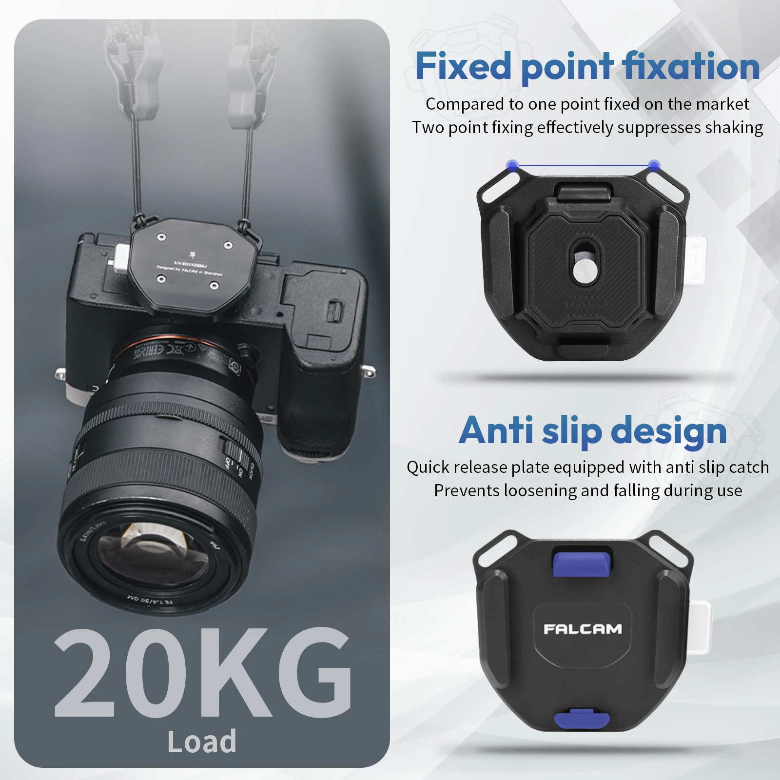 Kit 8 Attacchi A Sgancio Rapido Per Fotocamere DSLR E Mirrorless – Connettori Sicuri In Materiale Resistente, Compatibili Con Cinghie E Tracolle