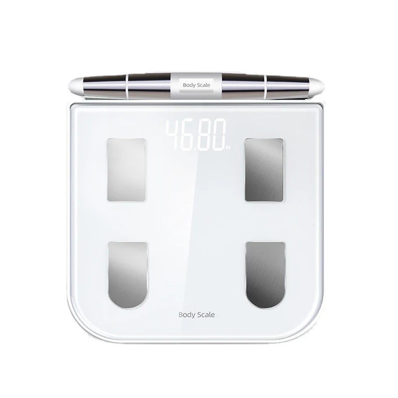 Electronic-Digital-Wight-Scale-Glass-White-Body-Fat-Display-Human ...