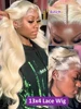 Perruque Lace Front 13x4 en cheveux humains, 34 36 pouces, 613 Honey Body Wave, Perruque blonde Water Wave vietnamienne en cheveux humains, Perruques Lace Frontal 13x6 HD transparentes blondes 613, pré-épilées