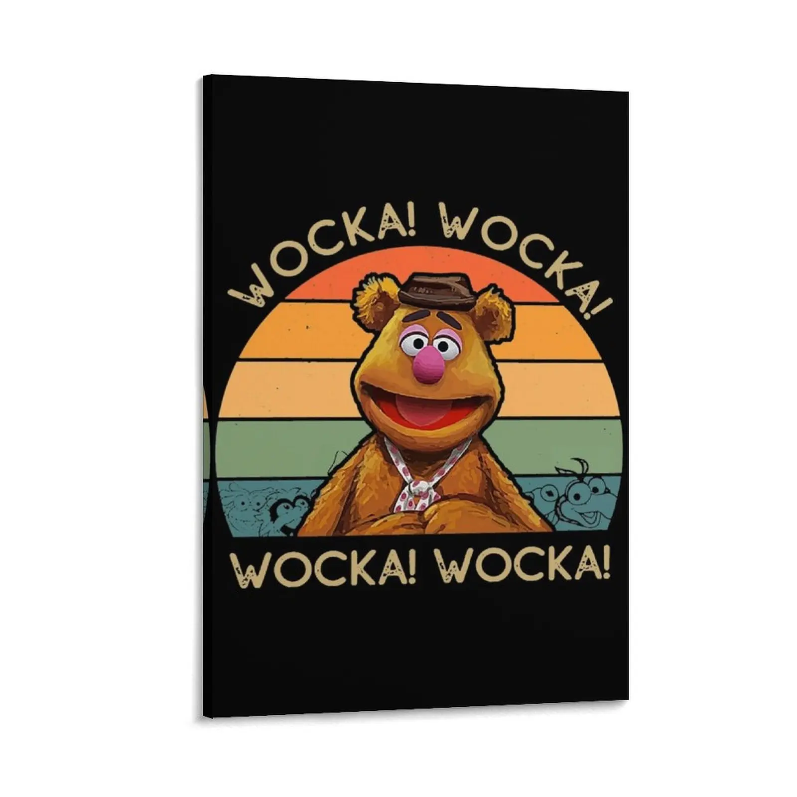 

Fozzie Wocka Bear Vintage Shirt Canvas Painting Decoration wall interior paintings