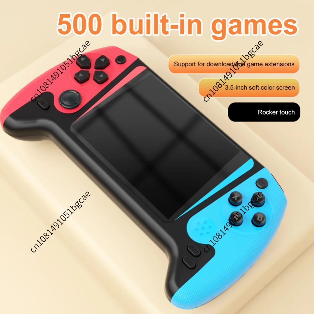 Gaming Console 3.5inch LCD Screen Built-in 500 Games Nostalgic Game Console Video Game Console for Kids Adults for Single Player