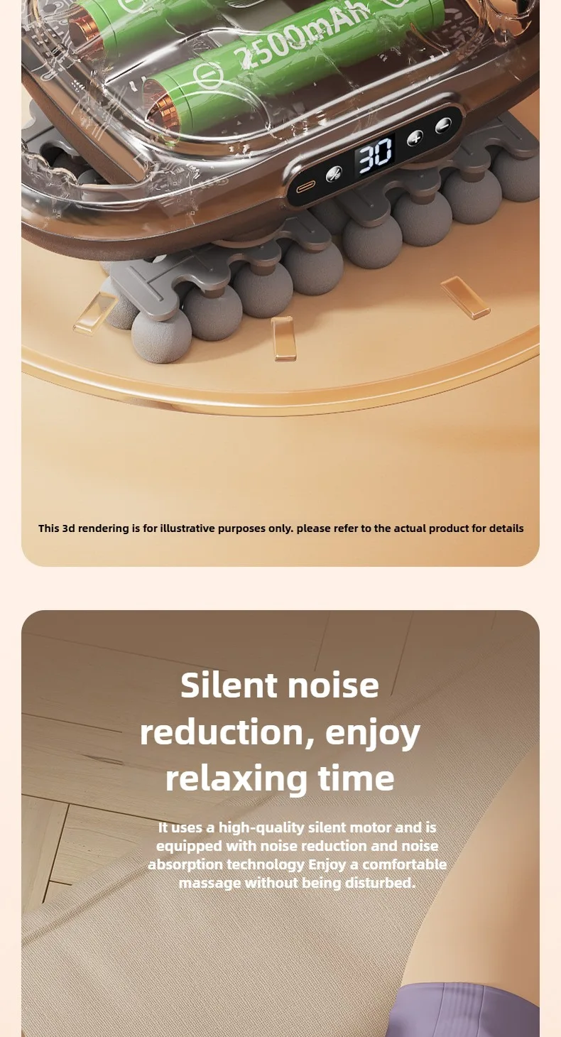 42 Head Fascia Gun Muscle Massager Back Cervical Vertebra Electric Massage Gun Multifunctional Large area Relaxation Waist