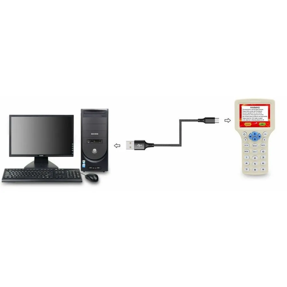 RFID ī    ID/IC ,  ׼, USB ̺ , 10 ļ , 13.56MHz, 125KHz