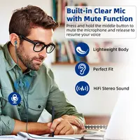 USB A Headset for PC Desktop Wired USB Headphones with Microphone Mute Control Computer In-Ear Stereo Noise Cancelling Earphones - Image 2