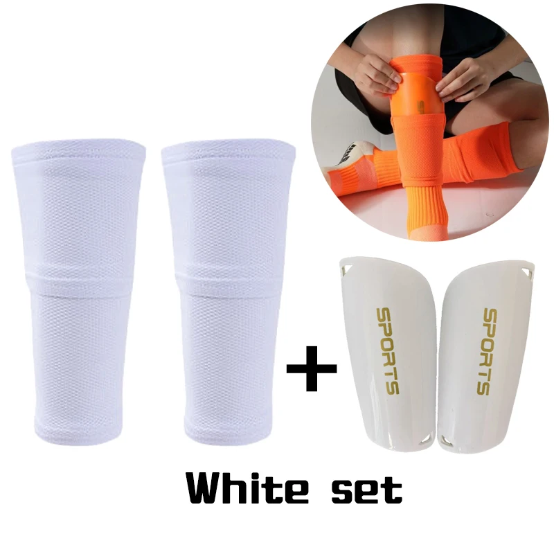 All-in-One Soccer Shin Guard Socks with Protective Leg Sleeves