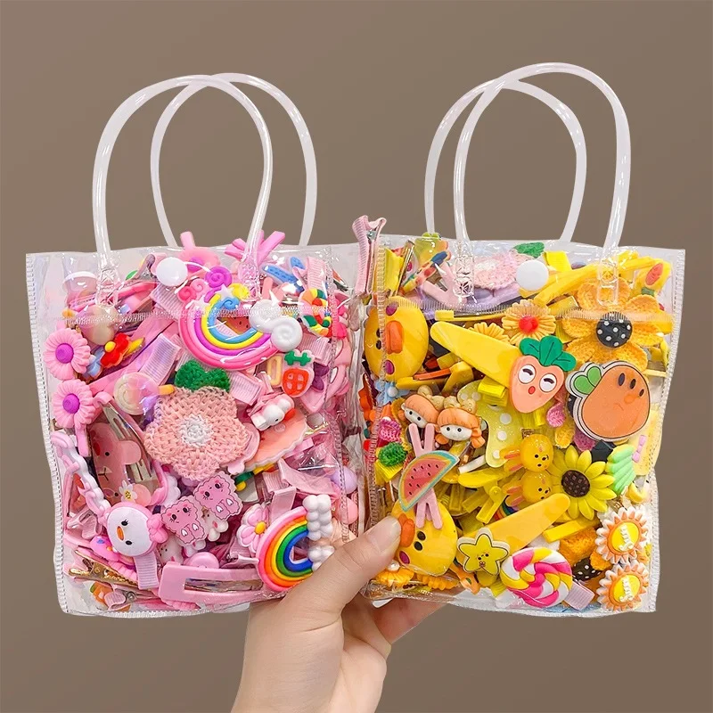 

Girl Hair Accessories BB Clip Summer Drip Oil Hairpin Lovely Side Barrette Apple Rainbow Strawberry Children Headdress 10Pcs/Lot