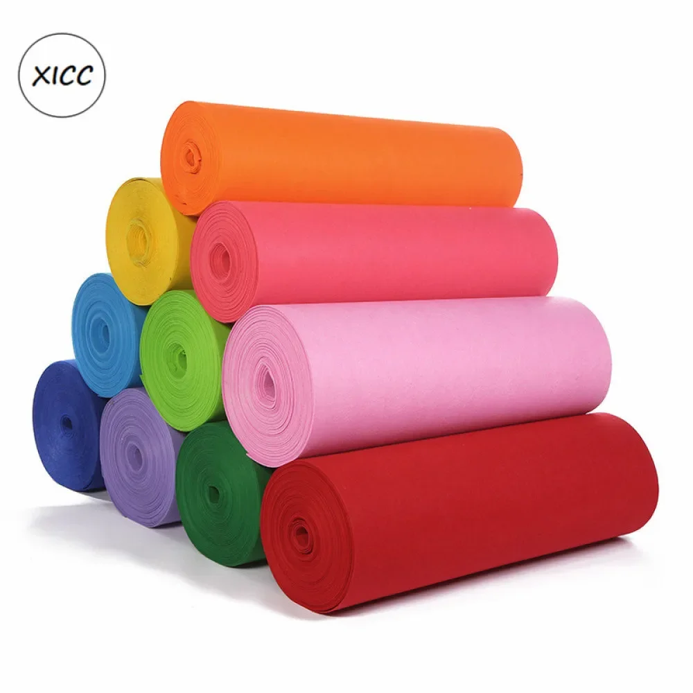 Felt Fabric Sheet 30x30/15x15 1mm Handmade Non Woven Felt Fabric Flowers DIY Craft Colorful Toy Dolls Sewing Material Needle Punch Home Decoration