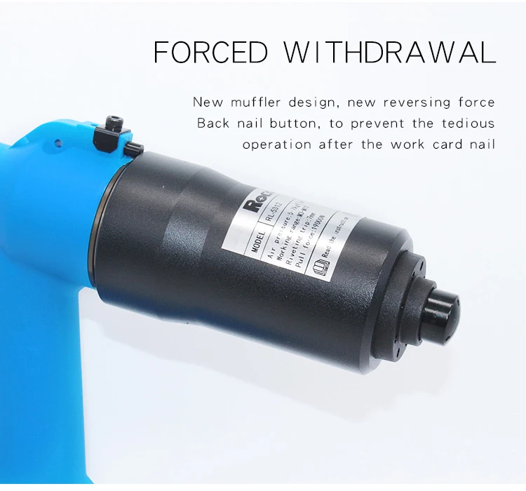 Description Picture 5 of itemHot RL-5312k Pneumatic Air Rivet Nut  Powerful Pull Force Convenient Handheld Riveting Tool for M3-M12