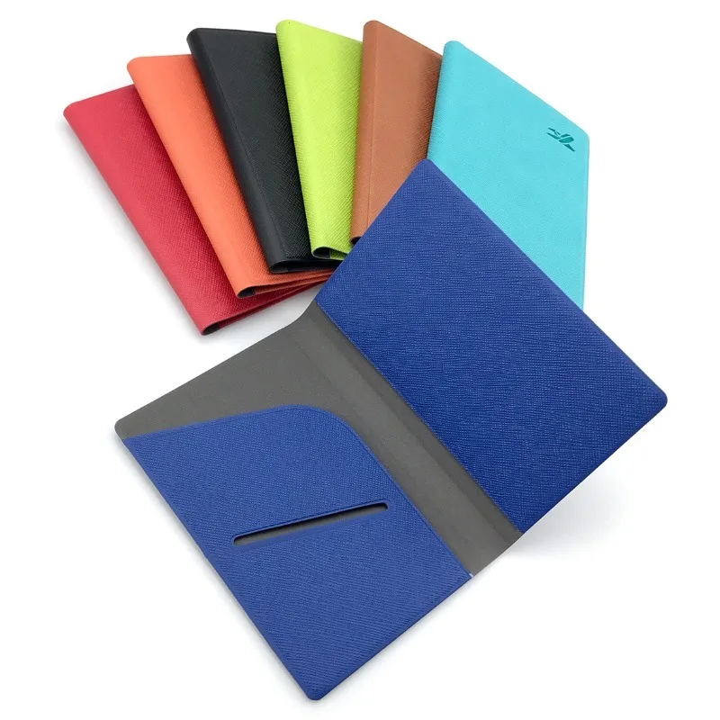 

New Candy-colored PU Leather ID Protective Cover with Card-slot Travel Portable Simple Passport Cover Passport Holder Card Bag