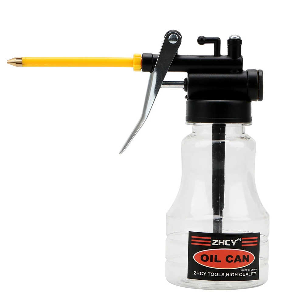 

Clear Oil Can Transparent Hand Tools Lubricator Oil Pump Cans High Pressure Oiler Grease Flex Gun 250ML