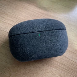 Luxury Italian Alcantara Handmade Leather Earphone Case - SONY WF - 1000XM5 (Dark Grey)