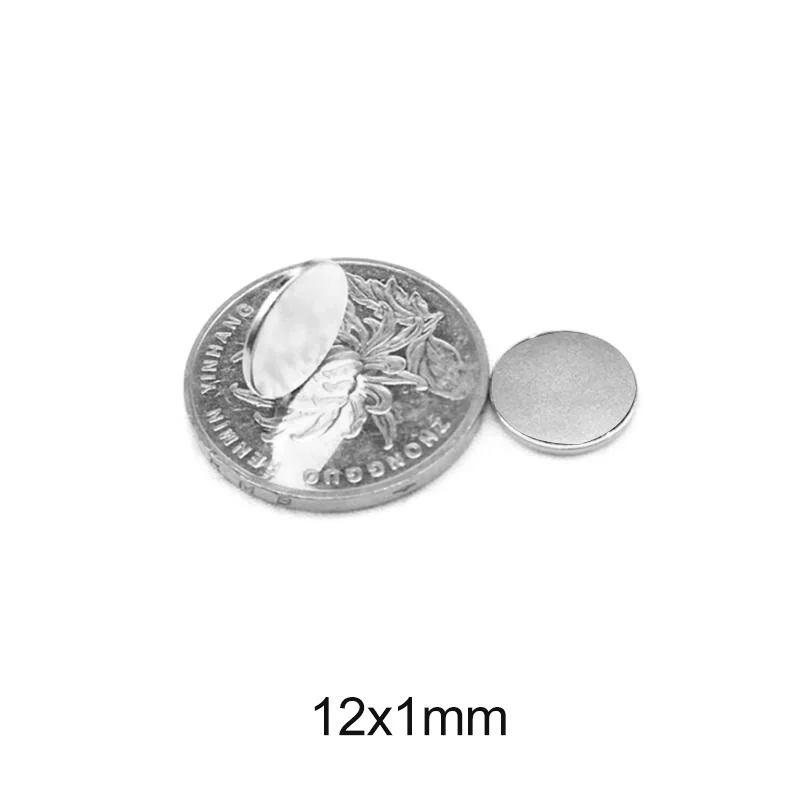 

1000pcs N35 12mm x 1 mm thin Strong Round Magnets Dia 12x1mm Neodymium Magnet Rare Earth Magnet 12*1 Permanet Magnets disc