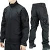 Tactical Suit Set Men Hunting Training Shirt Pants 2 Piece Sets Outdoor Uniform Camouflage Quick-dry Ripstop Clothing Hiking 3