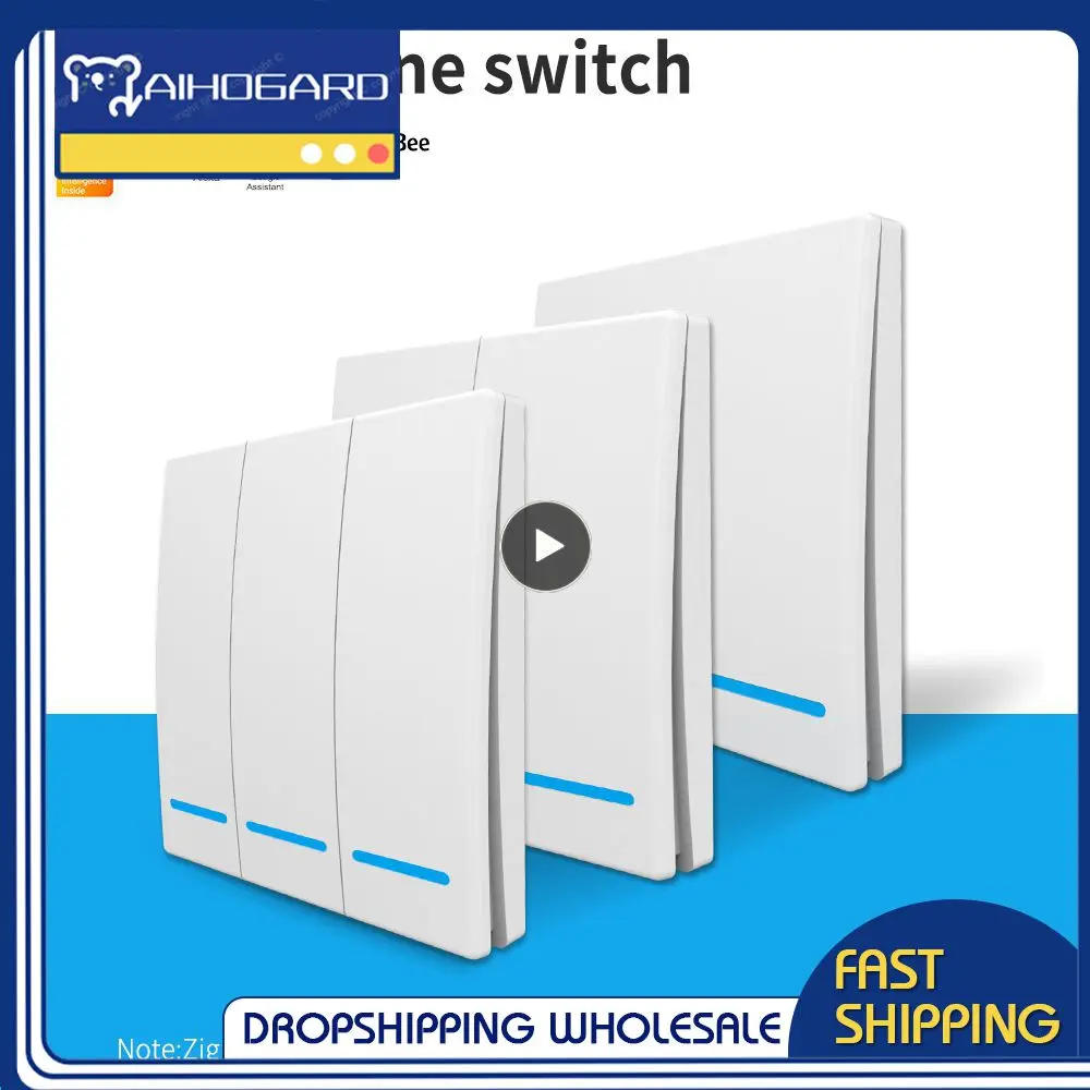 

Смарт-переключатель Tuya, беспроводное устройство управления, переключатель 1, 2, 3 клавиши, наклейка на пульт дистанционного управления, работает с концентратором