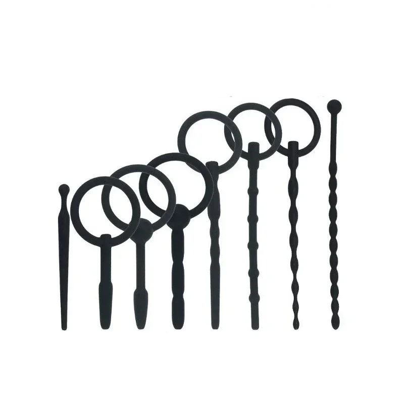 1 PC Soft Silicone Stretching Urethral Dilator Male Gay Sounding Penis Insert Plug Sound Catheter Tube BDSM Sex Toys for Men penis sex toys