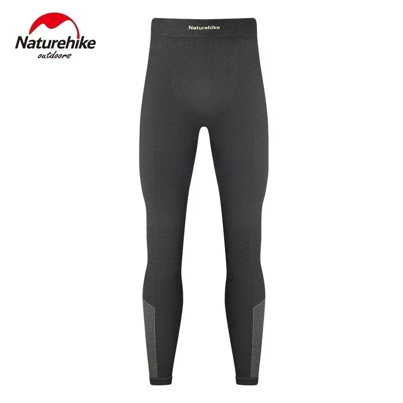 Naturehike Thermal Underwear Suit for Man Woman Winter Outdoor Sports Clothes Quick-drying Charcoal Fibre Black White Plus Size