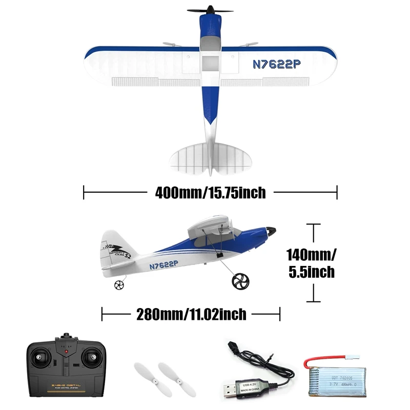 VOLANTEXRC Sport Cub S2 RC Plane with Gyro Stabilization System 2 Channel Ready to Fly for BeginnersToys Model 762 2