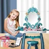 High Quality LED Lights music Kids Cosmetics Dressing table lipstick nail polisheye shadow Play house Interactive Toy baby gift 2