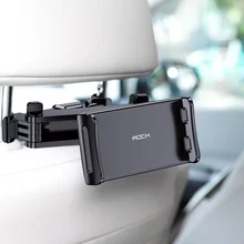 

Rock Retractable Car Headrest Mount Universal Phone Holder Tablet Holder for Galaxy Note 20 Ultra for Huawei Matepad Pro