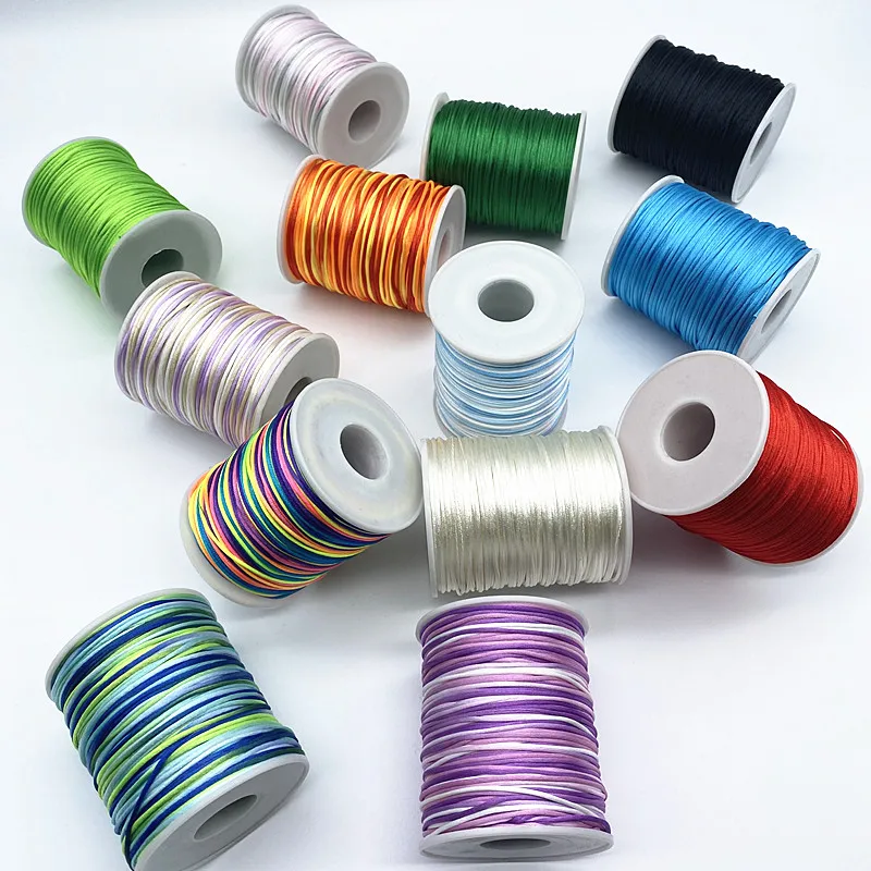 Elegant Nylon String Tassel Satin Rope