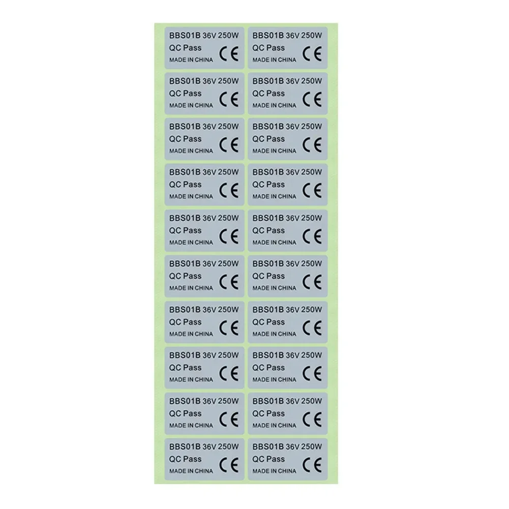 Bafang Motor Label Sticker 6PCS electric bike parts For BAFANG Mid Drive Motor 36V 250W 350W 500W 48V 750W 52V 1000W BBS01 BBS02 BBSHD