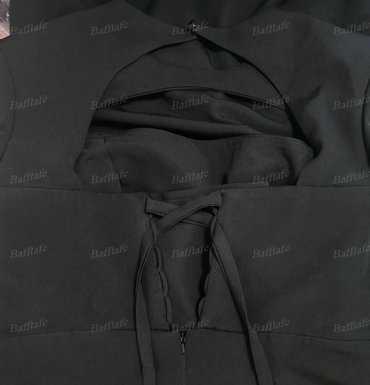 Mermaid Black Prom Dress Arabia Long Sleeves Actual Photo 3