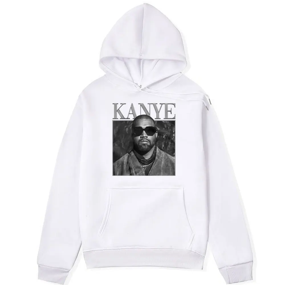 Rapper Kanye West  Hoodie Men Women's Trend Harajuku Vintage Sweatshirts Couple Fashion Hip Hop Long Sleeve Pullover Hoodies
