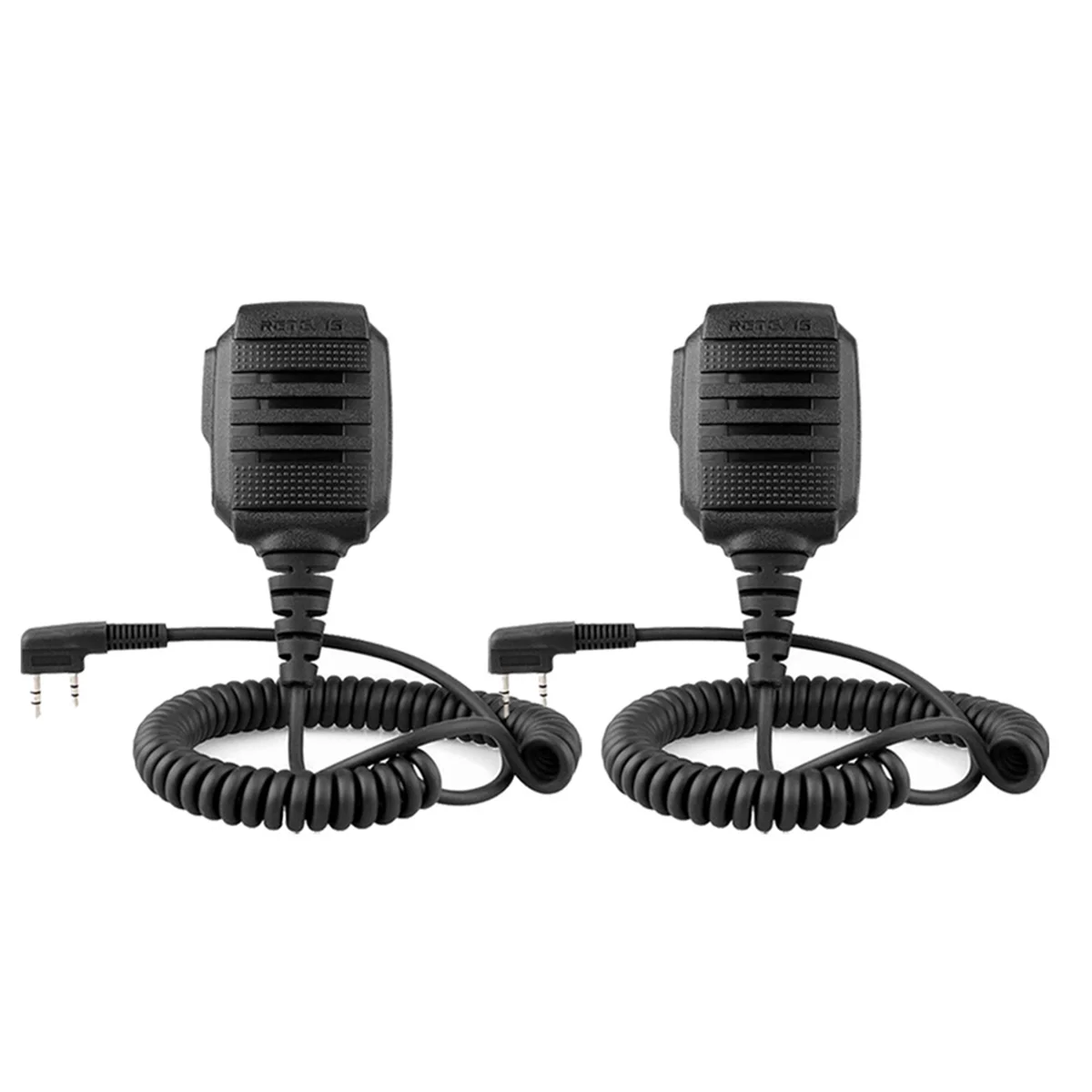 Hot sale HK006 IP54 Waterproof Microphone Walkie Talkie Mic Shoulder Speaker PTT for UV-5R UV82 RT622 (2 PCS)