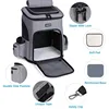 Pet supplies Scalable household outing, large capacity breathable dog bag, portable and foldable cat backpack 5
