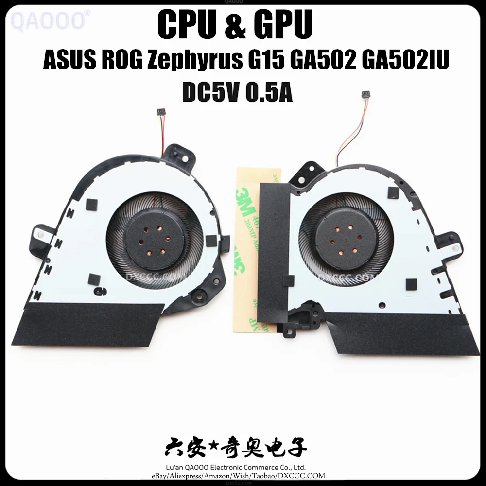 13Nr03V0T020011 6033B0079901 Per Asus Rog Zephyrus G15 Ga502 Ga502Iu Cpu E Gpu Ventola Di Raffreddamento