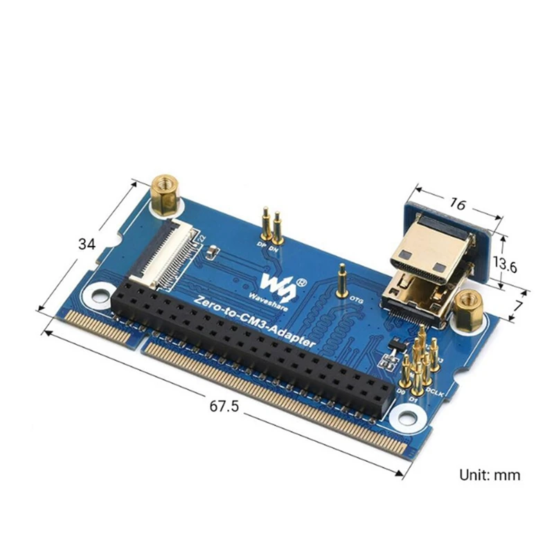 Waveshare Zero-To-CM3-Adapter    2W CM3/CM3 + ھ  Ȯ  ̴ HD 