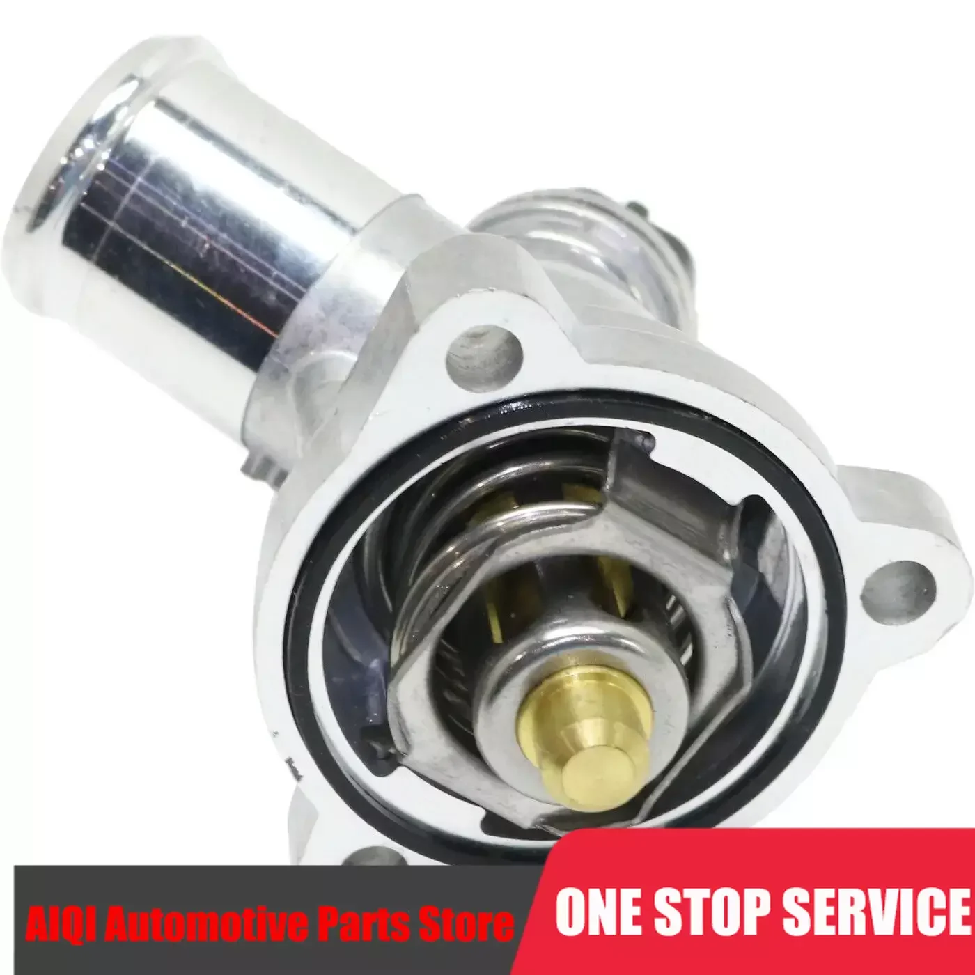 

Engine Coolant Thermostat Assembly with Housing Kit for Chevy Chevrolet Spark 2013 2014 2015 25192923, 96988257