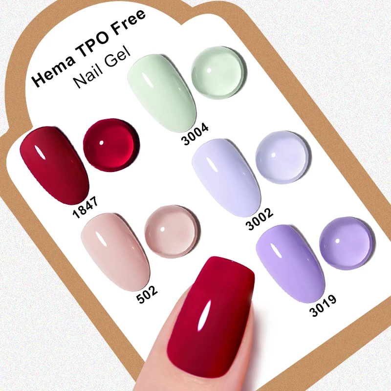 NAILCO Premium Soft Color Gel Polish - Vibrant Semi-Permanent Varnish, HEMA & TPO Free