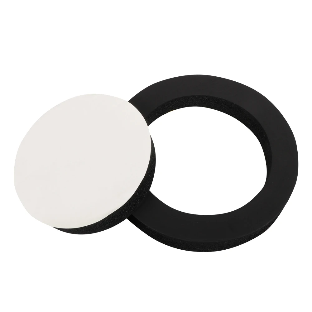 6.5" Car Door Soundproof Cotton Speaker Bass Ring Foam Woofer Pad Noise Sound Insulation ring Accessories 4pcs sound insulation ring