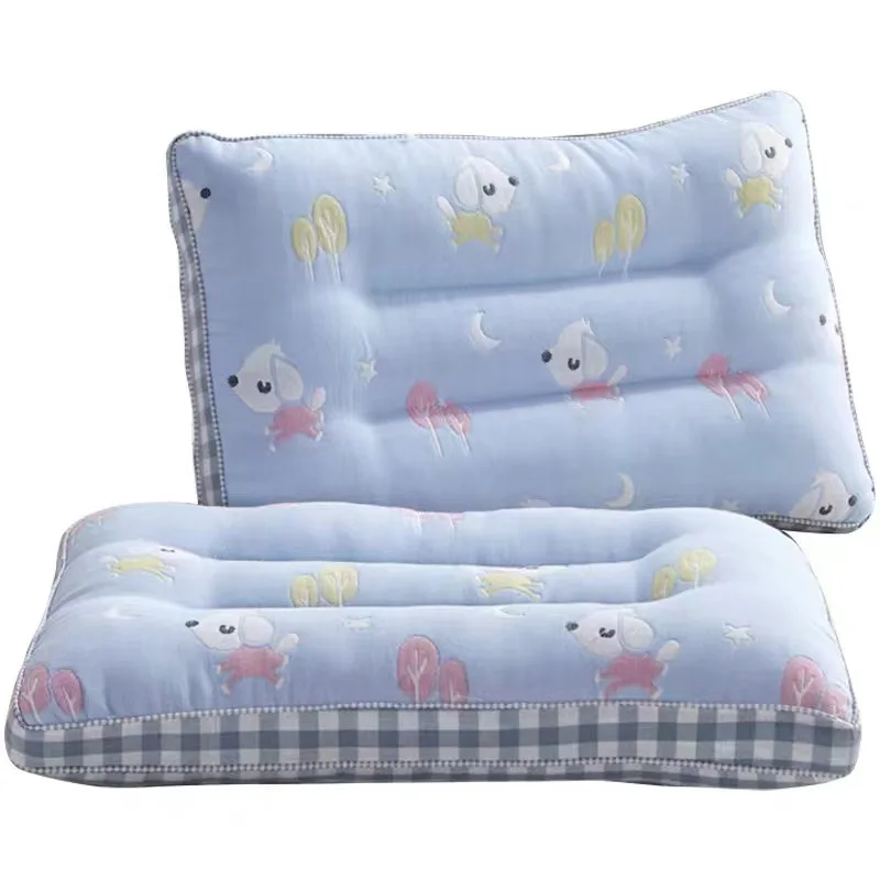 

Lovely Baby Pillows Toddler Bedding Pillows Cotton Kids Sleeping Positioner Newborn Boy Girl Head Cushion Anti Roll Support Pad