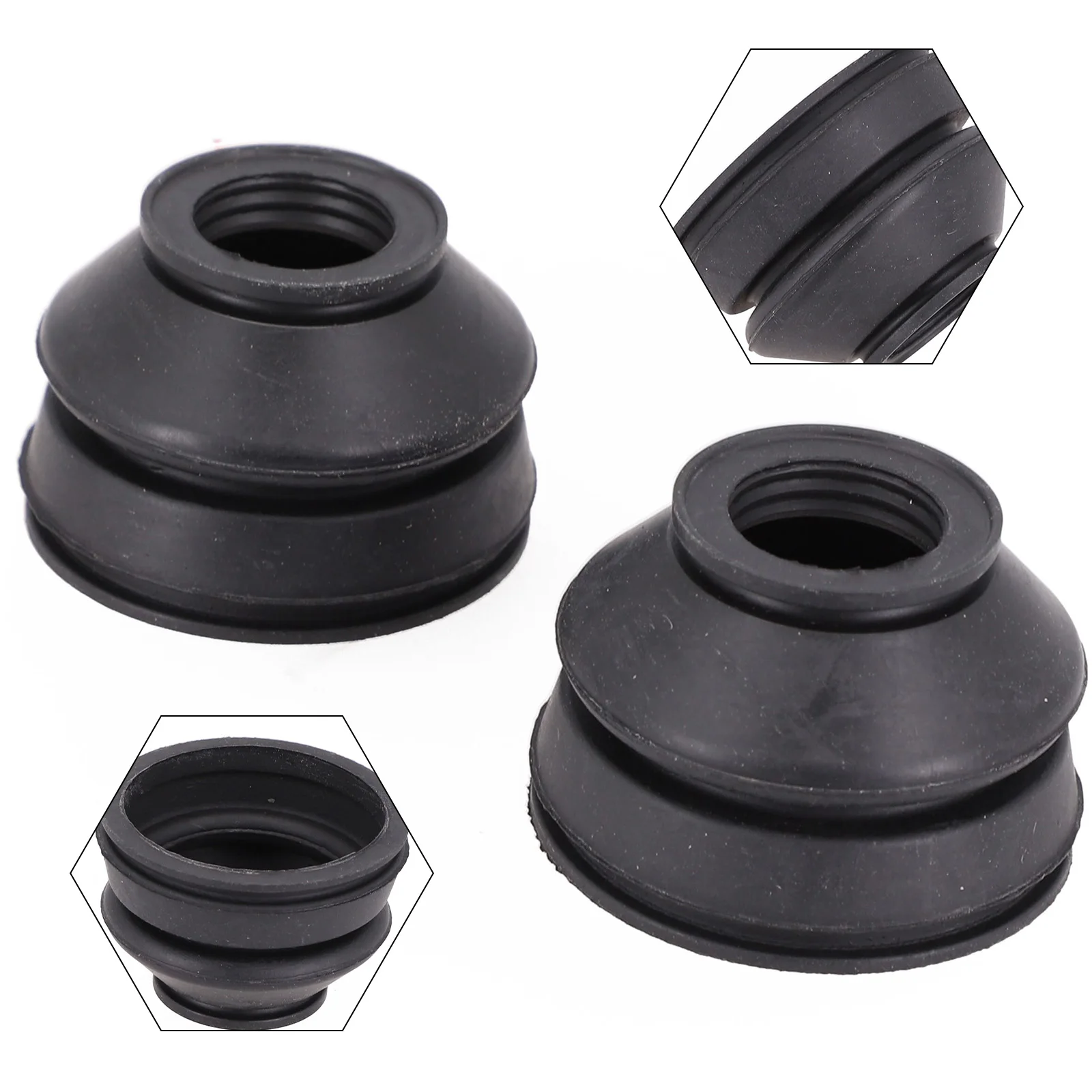 Anti Pulls Rubber Boot Joint Cover  Black  Universal Fitment  Minimizes Suspension Parts Wear  Easy Installation 2 Pack