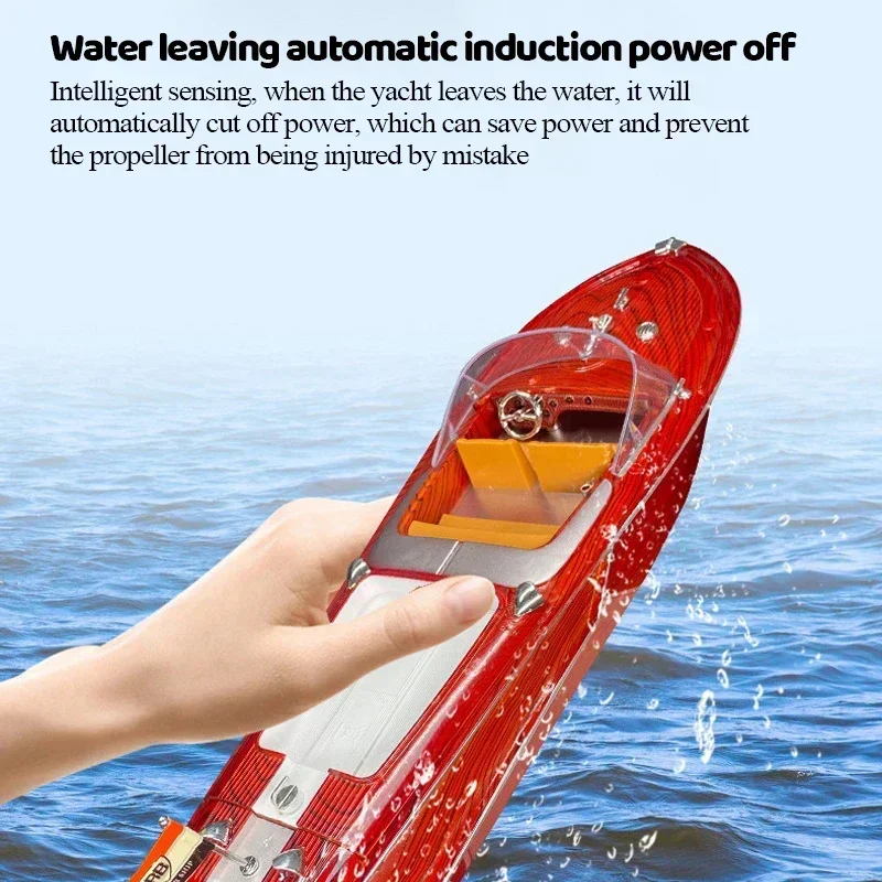 NEW Sk-1 Remote Control SpeedBoat 25KM/H High Speed Remote Control Boat Simulation Wood Grain RC Boat Retro Children's Toy Boats 3