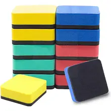 

2pcs Magnetic Square Felt Cloth Whiteboard Eraser Plastic Blackboard Wipe Erasing Cleaner Color Easy Eraser Blackboard Mark L2j7