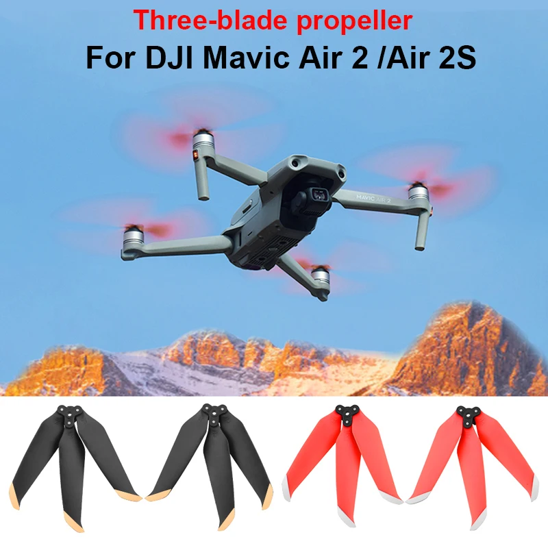 

Three-blade Propeller for DJI Mavic Air 2/Air 2S Quick Release Foldable Three-props Wing Fans Spare Parts Drone Accessories