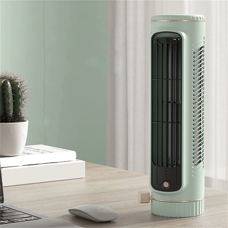 Portable Automatic Remote Air Conditioner, USB Personal Air Conditioner Mini Conditioner with 3-Speed Electric Fan White 4