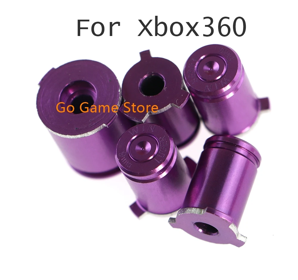Metallo Cromato Proiettile Abxy Bottoni 9Mm Kit Mod In Ottone Per Xbox 360 Xbox 360